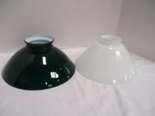 Two Sloped Side Glass Shades