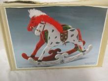 Christmas Around the World Rocking Horse Duo Centerpiece in Original Box