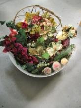 Large Grouping of Artificial Florals and "Sugared" Fruits