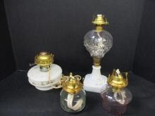 4 Oil Lamp Bases