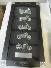 Harley-Davidson of Greenville 2007 Framed "Motorcycles in the 1980s"