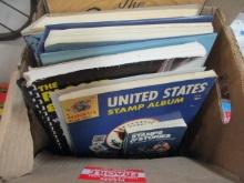 Lot of Stamp Albums - United States, The Planet Earth, etc.