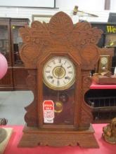 Vintage Ansonia Victorian Eastlake Kitchen Clock