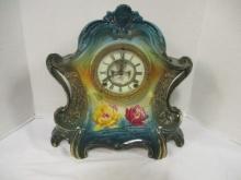 Ansonia Royal Bonn Germany Porcelain Mantle Clock