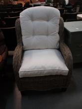Palm Spring Rattan Armchair with Removable Cushions