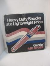Strout-Lite "Gabriel Red Ryder Heavy Duty Shocks at a Lightweight Price" Metal Sign