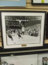 Framed and Matted "The Shot March 29, 1982" Michael Jordon Final Four