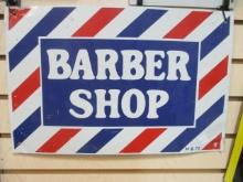 Metal "Barber Shop" Metal Sign