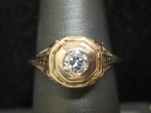 14k Gold Diamond Filigree Ring- Appraised at $1450!