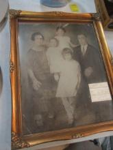 Antique Family Photo in Gilted Gold Frame