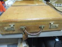 Vintage Hartman Leather Briefcase with Dual Combination Locks