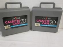 2 Clikcase Cassette Cases w/Cassettes
