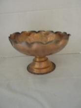 Gregonian Copper Pedestal Bowl