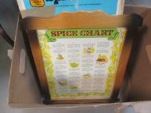 Spice Chart & Spice Rack Set