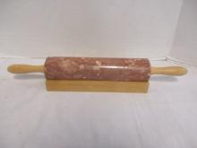 Marble Rolling Pin w/Stand