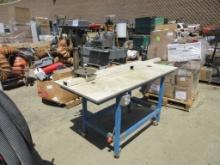 Lot Of Workshop Table W/Ryobi DP-101 Drill Press