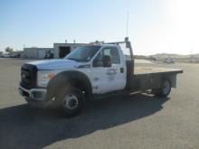 2014 Ford F450 SD S/A Flatbed Truck,