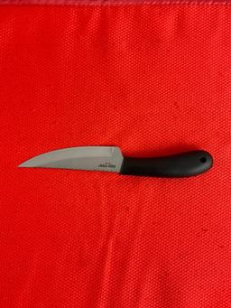 Cold Steel 5" 4116 Krupp Stainless Steel Fixed Blade Roach Belly Hunting Knife w/ Sheath. NIB. See