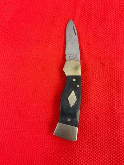 Vintage Western 2.5" Steel Folding Blade Westlock Pocket Knife Model S-531A w/ Sheath. See pics.