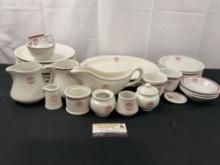 Assorted United States Army Medical Department Stoneware China, approx 35 pieces