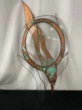 Beveled Glass & Copper Handcrafted Sculpture by artist Jean Yancey, Waters Edge Gallery