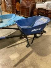 Kobalt All-Metal Blue Wheelbarrow w/ nice rubber grips - See pics