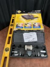 Pittsburgh 2LB Slide Hammer & Puller Set + QEP 4" Portable Tile Saw + Level - See pics
