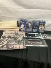 Collection of Mariners Mechandise & Collectibles incl. 4 Bobble Heads,3 Posters, & 3 license plat...