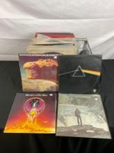 35+ Vintage Vinyl Records mainly Rock, Country, & Folk incl. Pink Floyd, John Denver, Blue Oyster