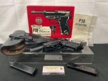 Vintage West German Walther P38 Pistol, 9mm Previously Issued to Police, trade in, FFL SN: 348453