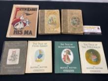7x Beatrix Potter Books, Tales of Tom Kitten, Peter Rabbit, Benjamin Bunny, Mrs. Tittlemouse