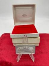 1973 Franklin Mint 2.3 ounce sterling silver commemorative bar in case