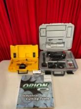 3 pcs Hand Tool Assortment. Orion Saw Blades. Rotozip Rebel Spiral Saw in Case. Tested, Works. See