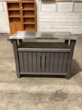 Outdoor stainless steel top Rolling cart for Meal Service - See pics