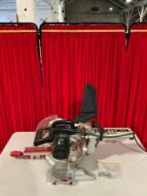 Craftsman 10" Sliding Compound Miter Saw w/ Laser Trac Model 137.212370. Tested, Works. See pics.
