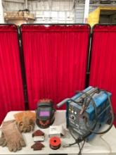 Chicago Electric Dual Mig Welder 151 w/ 8 pcs Accessories & Supplies. Untested. See pics.
