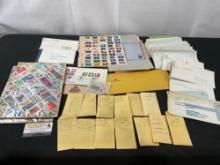 Vintage/Antique Stamp Collection, full page of US States, assorted Envelopes
