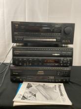 3 Piece Set of Karaoke Machines, Panasonic Model LX-K750U, Pioneer Model CLD-V820 & Model VSX-D702S