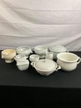 Collection of Vintage Ironstone Style China - Mainly Serving Ware w/ Lion Handles - See pics