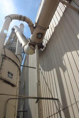 11' Cyclone Dust Collector w/Subframe Structure, Catwalk Stairway, Pipe to