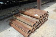 (33) 6" x 48" Steel Pipe (used as lumber rollouts)