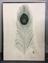 P. Chu Serigraph - Feather, 154/500, Ed II, Signed Lower Right, Framed W/ G
