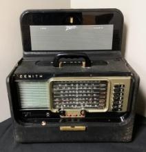 Zenith Transoceanic Wave Magnet 1950s Shortwave Radio, 17"x8½"x12"