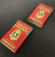 2 Tobacco Tins - Union Leader, See Photos For Condition
