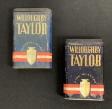 2 Tobacco Tins - Willoughby Taylor, See Photos For Condition