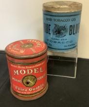 2 Tobacco Tins - Model & True Blue, See Photos For Condition
