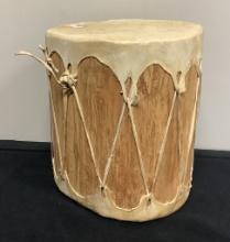 Southwestern Handmade Wooden Drum - 9½"x8½"