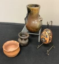 Handmade Pottery Vase - 5½";     Small Mission Vase;     Small Clay Pot - S
