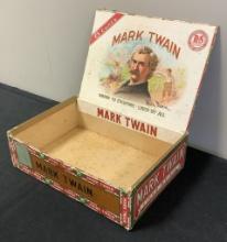 Vintage Cigar Box - Mark Twain, See Photos For Condition