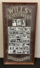 Framed Wills Cigarette Cards - 1937 Series King & Queen, 12"x24"